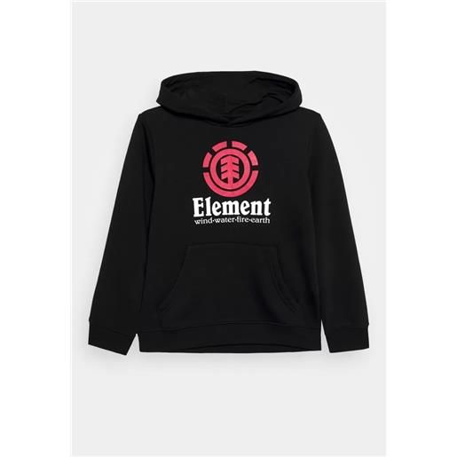 Element - felpa vertical hood nera