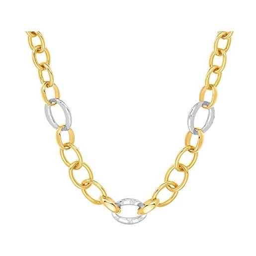 Joop!Collana da donna in acciaio inossidabile, 45 cm, bicolore, fornita in una confezione regalo per gioielli, 2032467
