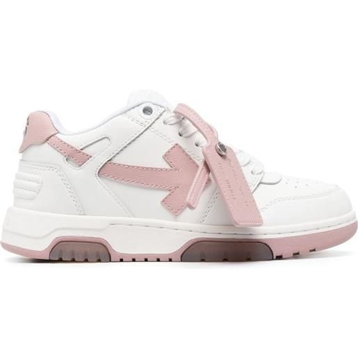 Off-White sneakers out of office con inserti - white pink