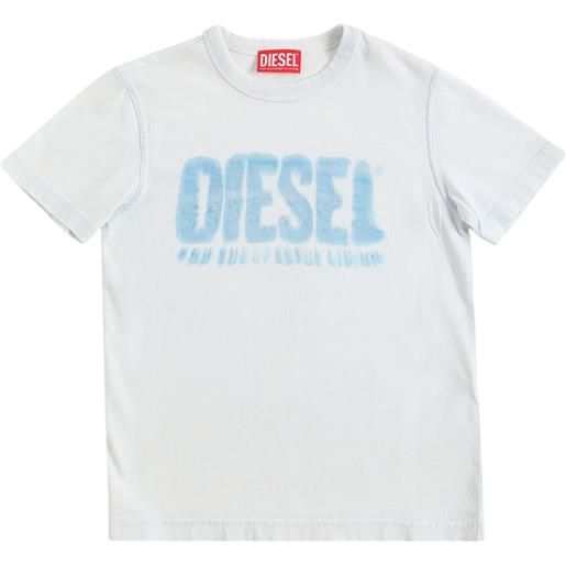 DIESEL KIDS t-shirt in jersey di cotone con logo