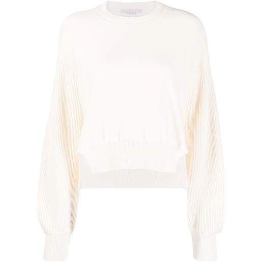 Stella McCartney maglione con applicazione logo - toni neutri