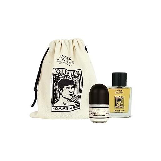 Panier des sens set sacchetto regalo uomo deodorante naturale e eau de parfum 50 ml