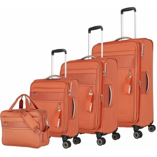 Travelite miigo 4 roll suitcase set 4pcs. Arancio