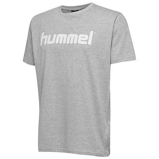 hummel go kids cotton logo t-shirt s/s, india ink, 164