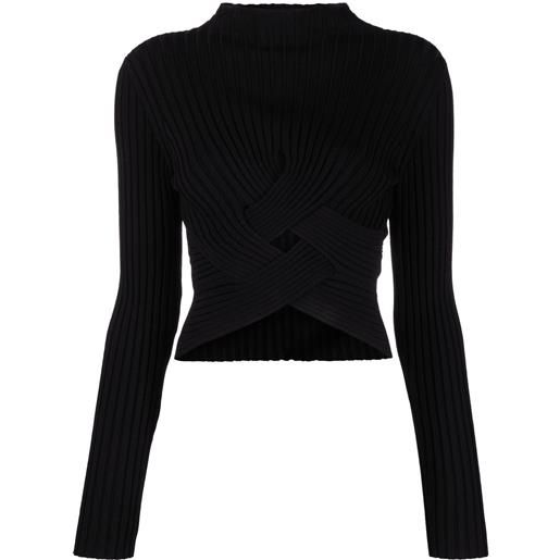 Stella McCartney maglione con inserti - nero