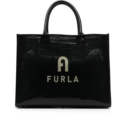 Furla borsa tote in pelle - nero