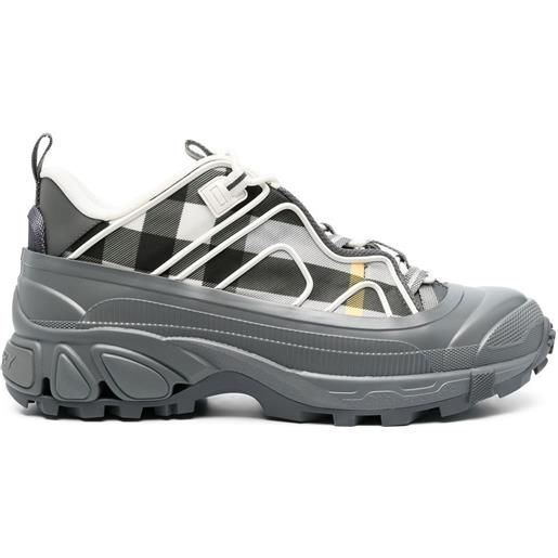 Burberry sneakers a quadri - grigio