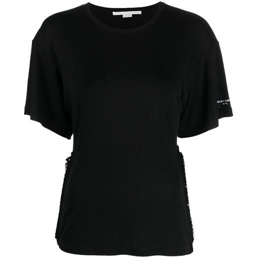 Stella McCartney t-shirt con maniche raglan - nero