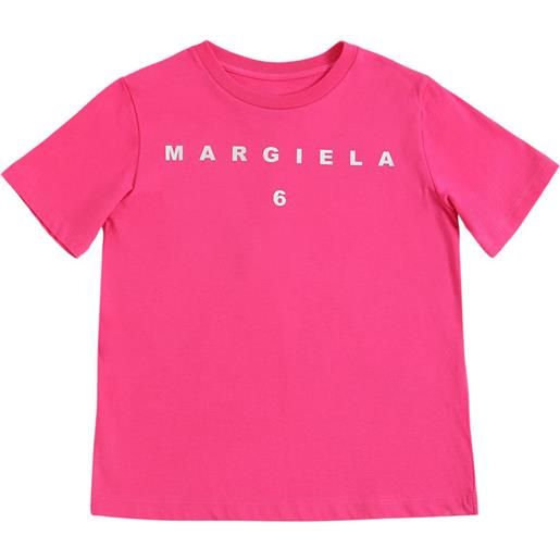 MM6 MAISON MARGIELA t-shirt in jersey di cotone con logo