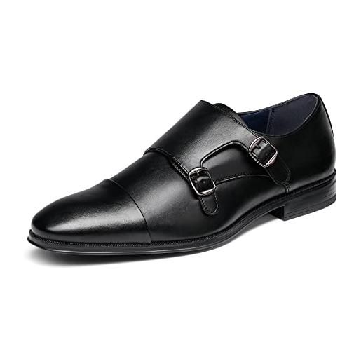 Bruno Marc scarpe eleganti monk oxford scarpe stringate classiche scarpe derby formali da uomo monk marrone sbox2222m-e gr??E 45 (eur)