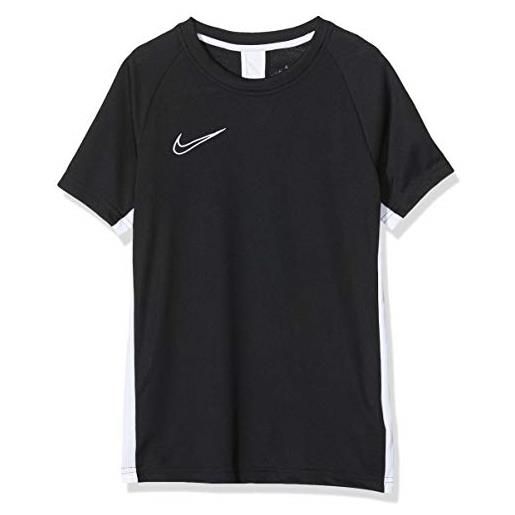 Nike academy drill top, maglia a maniche lunghe bambino, obsidian/white/white, l