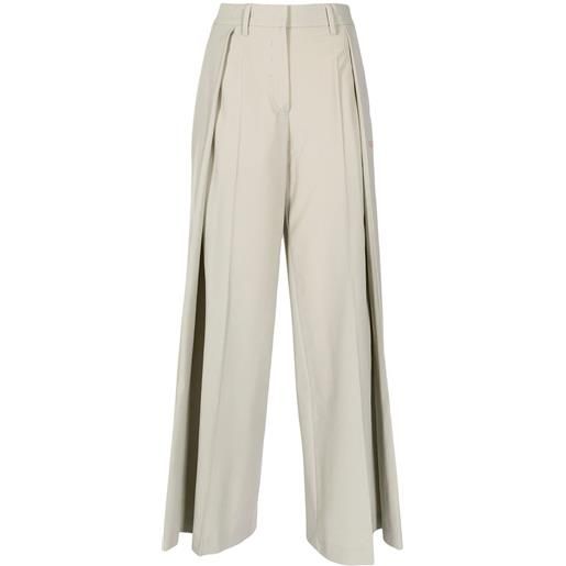 Off-White pantaloni con piega laterale - toni neutri
