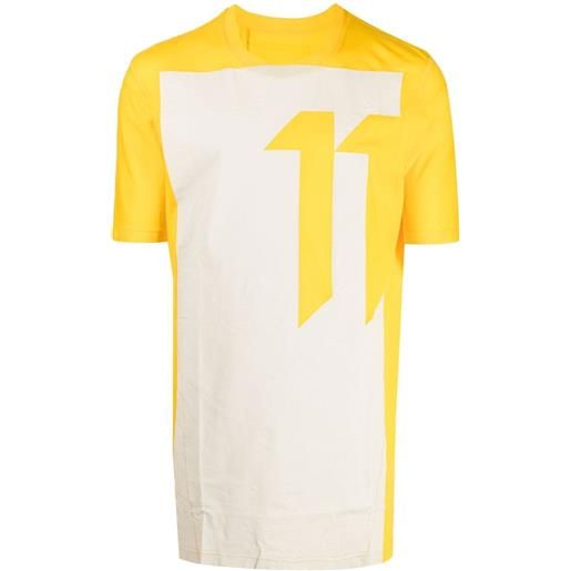11 By Boris Bidjan Saberi t-shirt con stampa - giallo