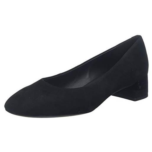 Geox d chloo mid b, scarpe donna, nero, 35 eu
