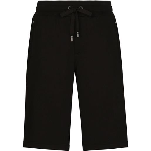Dolce & Gabbana shorts sportivi con logo - nero