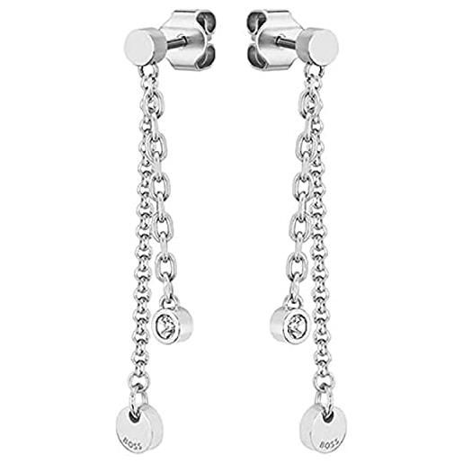 Boss jewelry orecchini pendenti da donna collezione iris di acciaio inossidabile - 1580332