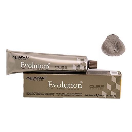 Alfaparf evolution cube 3d tech permanent hair color 9.21 very light violet ash blonde 2.05 oz by alfaparf milano