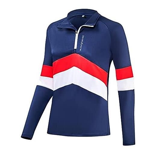 Black Crevice maglia funzionale zip donna i maglia funzionale di qualità in poliestere-elastan donna i maglia sportiva funzionale traspirante i maglia sportiva comoda donna