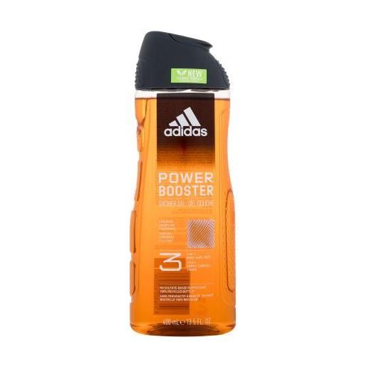 Adidas power booster shower gel 3-in-1 new cleaner formula doccia gel 400 ml per uomo