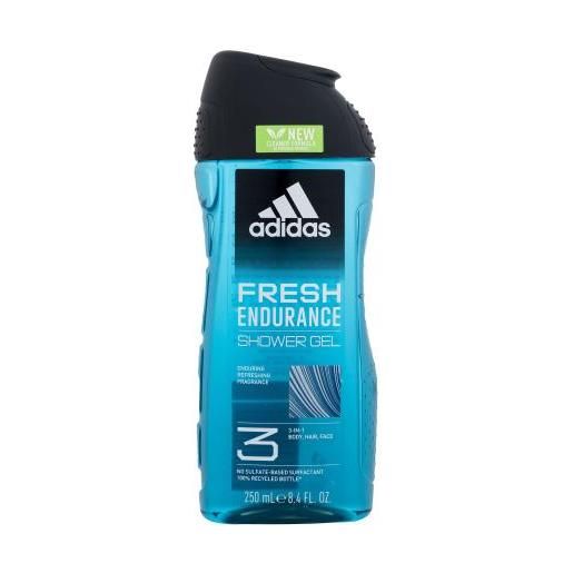 Adidas fresh endurance shower gel 3-in-1 new cleaner formula doccia gel 250 ml per uomo