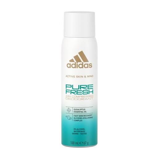 Adidas pure fresh 100 ml deodorante al profumo di eucalipto per donna