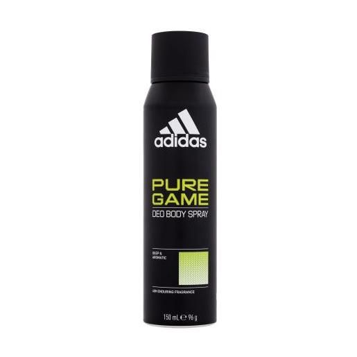 Adidas pure game deo body spray 48h 150 ml spray deodorante senza alluminio per uomo