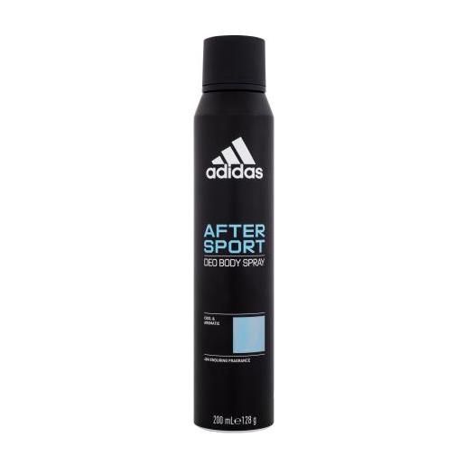 Adidas after sport deo body spray 48h 200 ml spray deodorante senza alluminio per uomo