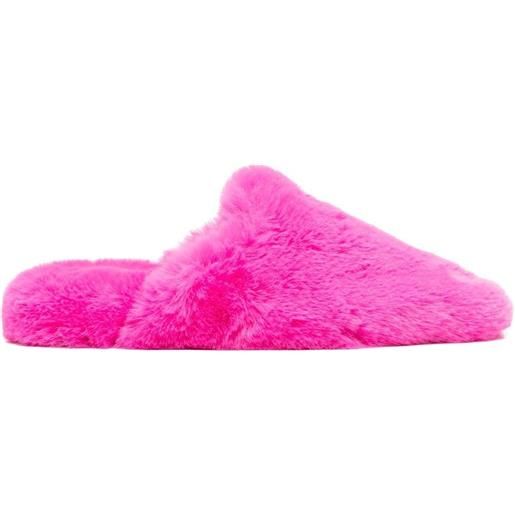 Balenciaga mules effetto spazzolato - rosa