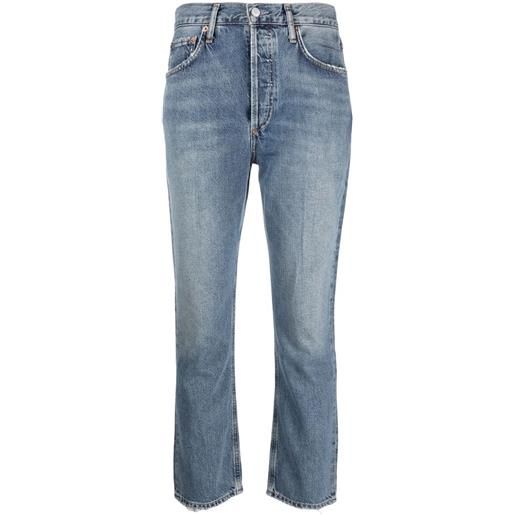 AGOLDE jeans crop riley - blu
