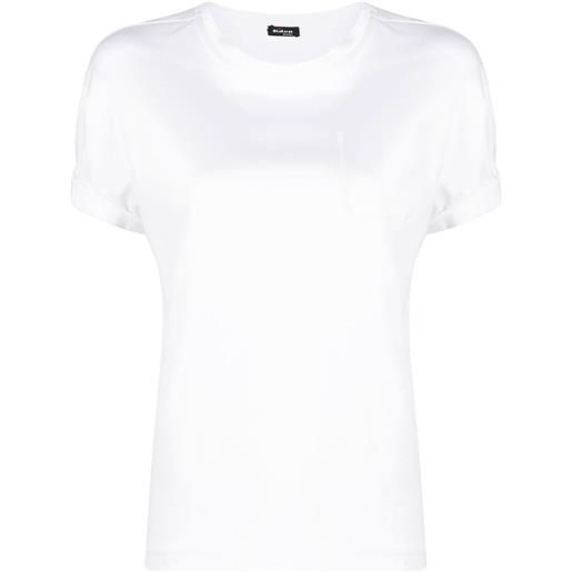 Kiton t-shirt con finta tasca - bianco