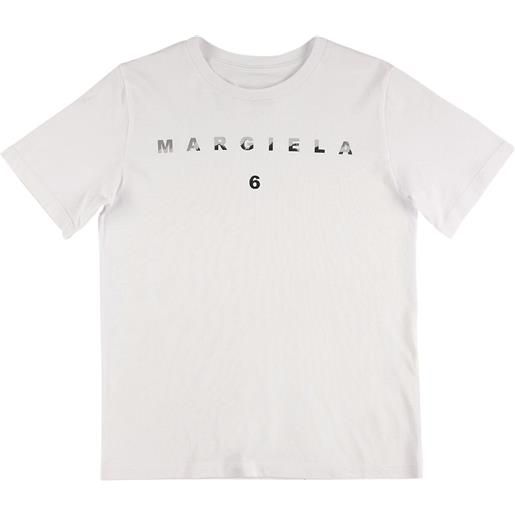 MM6 MAISON MARGIELA t-shirt in jersey di cotone con logo