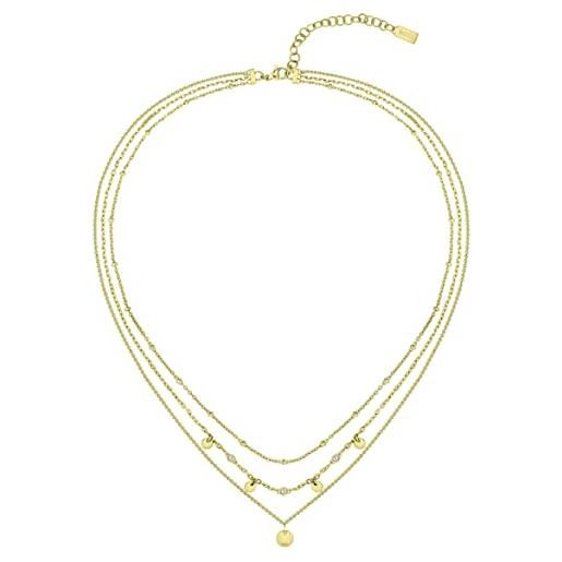 Boss jewelry collana a catena da donna collezione iris oro giallo - 1580334