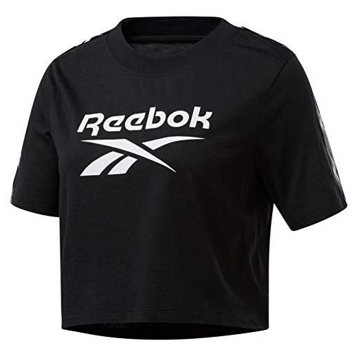 Reebok training essentials tape pack, maglietta donna, medium grey heather, 34