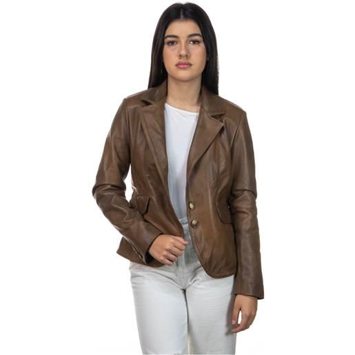 Leather Trend classic 712 - giacca donna cuoio in vera pelle