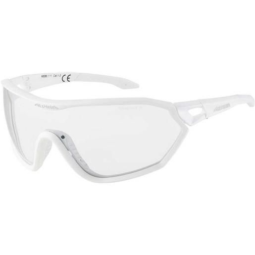 Alpina s-way vl+ photochromic sunglasses bianco varioflex black/cat1-3 fogstop
