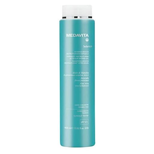Medavita - solarich - shampoo-doccia ristrutturante doposole ph 5.5 - 400 ml