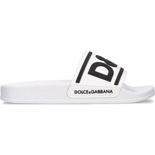 DOLCE & GABBANA sandali in gomma con logo