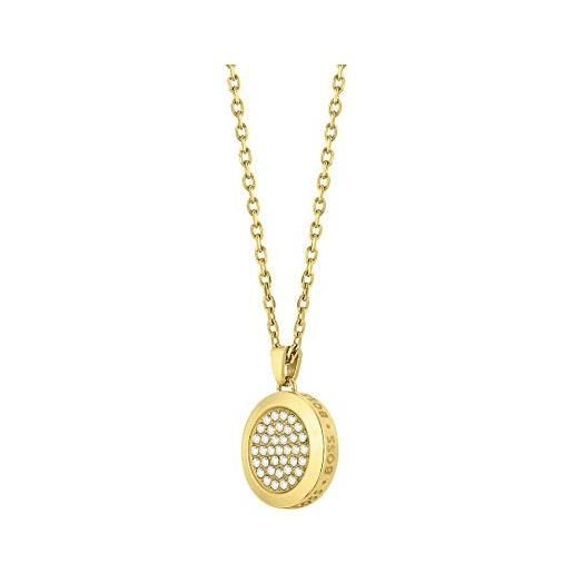 Boss jewelry collana da donna collezione medallion oro giallo - 1580300