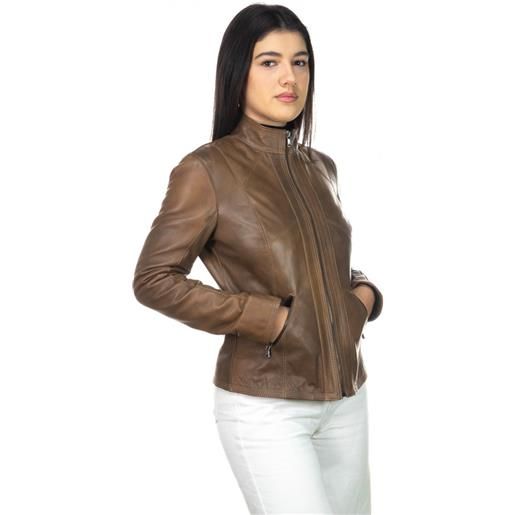 Leather Trend zara - giacca donna cuoio in vera pelle