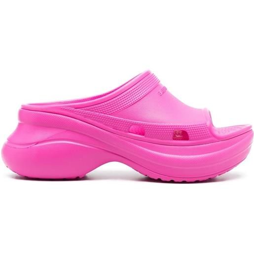 Balenciaga sandali a punta aperta chunky - rosa
