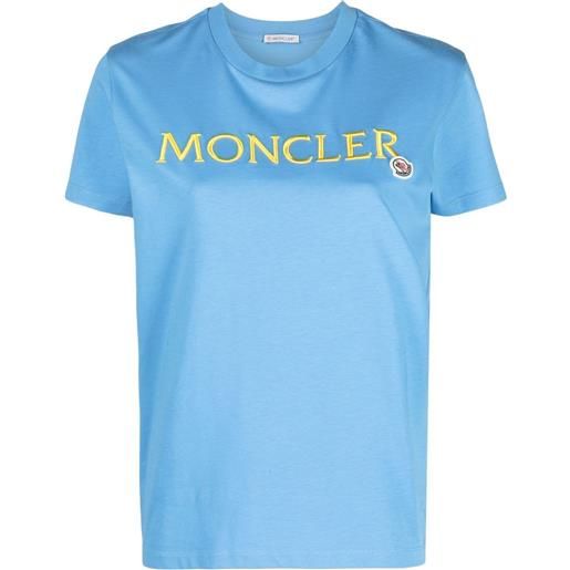 Moncler t-shirt con stampa - blu