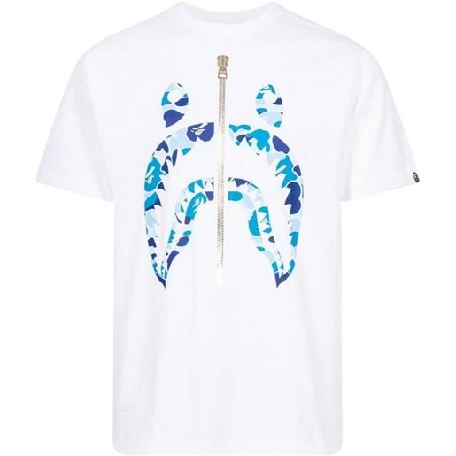 A BATHING APE® t-shirt abc camo shark - bianco