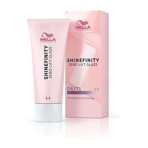 Wella Professionals shinefinity 06/71 - tinta in crema shade frosted chestnut, 60 ml