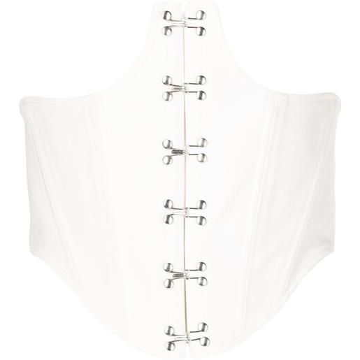 Dion Lee corsetto con inserti - bianco