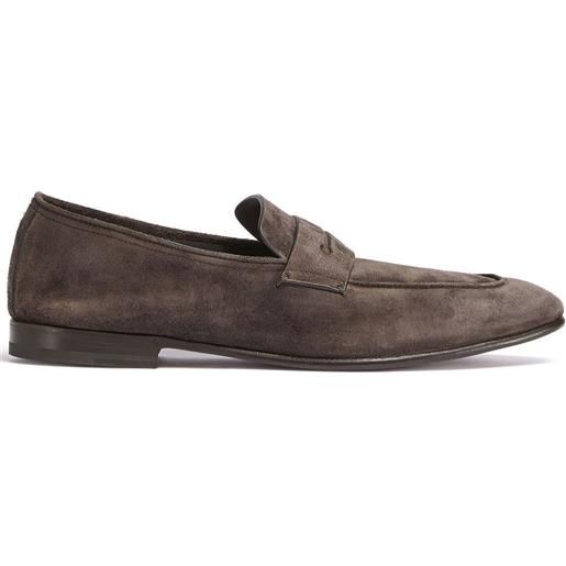 Zegna l'asola suede loafers - marrone