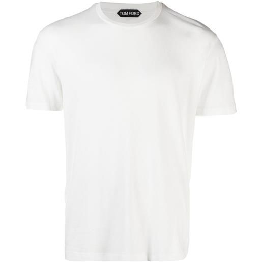 TOM FORD t-shirt effetto mélange - bianco