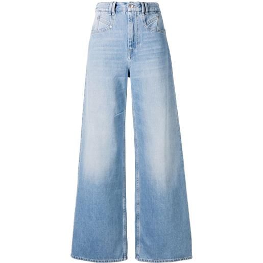 ISABEL MARANT jeans a gamba ampia lemony - blu