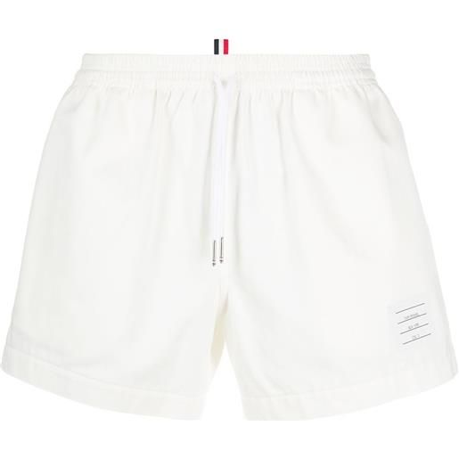 Thom Browne shorts con coulisse - bianco