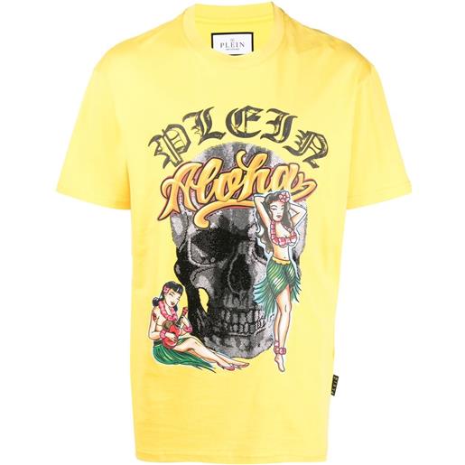 Philipp Plein t-shirt hawaii - giallo