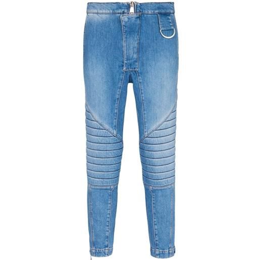 Balmain jeans slim a vita bassa - blu